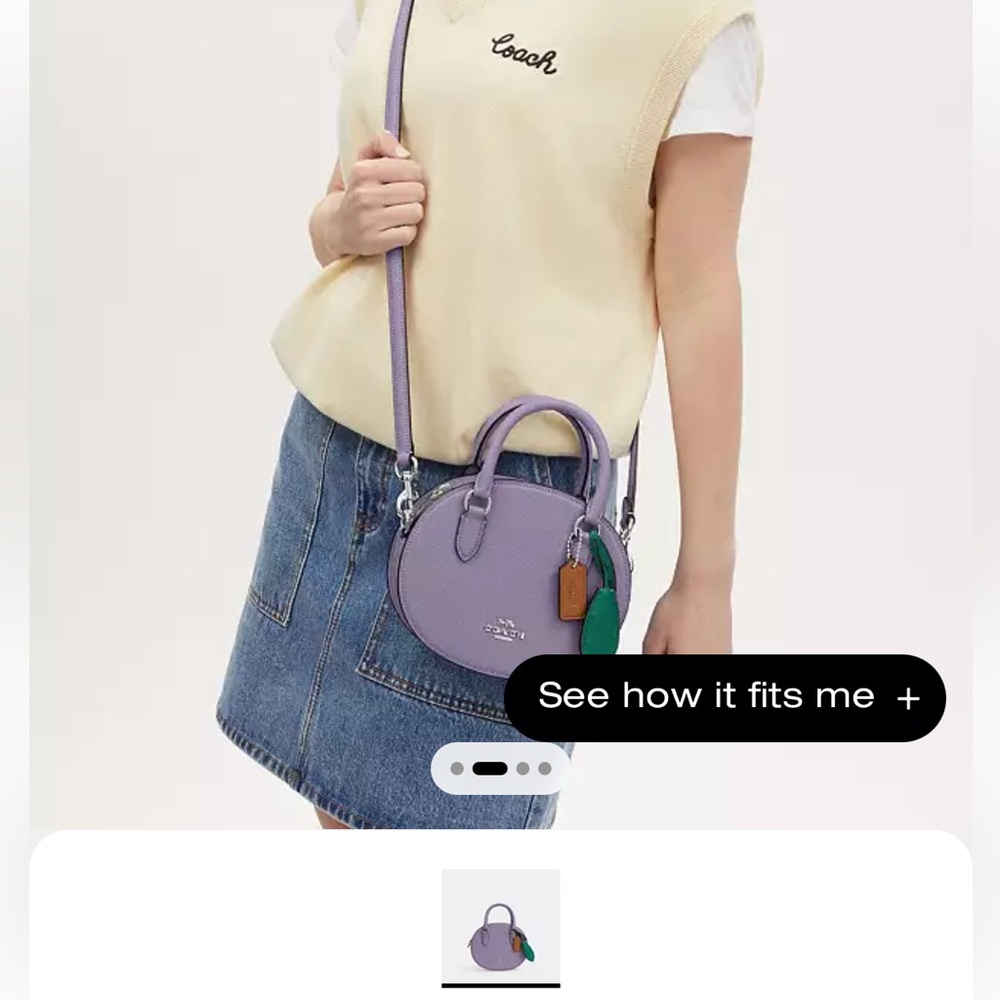 BN Unique COACH Blueberry Crossbody Bag